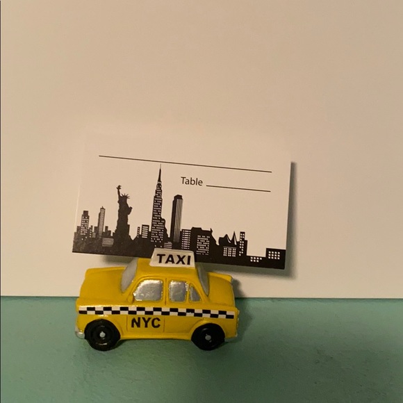 COPY - New York taxi place card holder